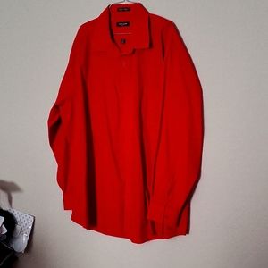 Pierre Cardin Red long sleeve dress shirt XXL slim fit 18-18/2 34/35